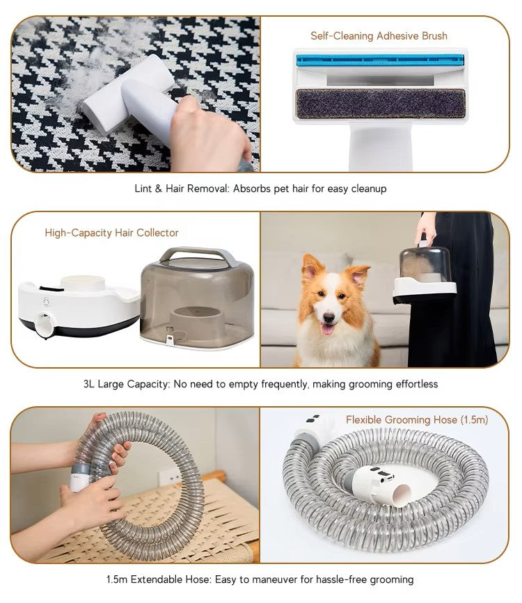 Milou & Lumi 5-in-1 Wireless Pet Grooming Kit
