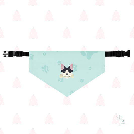 Holiday Clip-On Dog Bandana – Featuring Original Art by Akuorkor, Black Female Artist