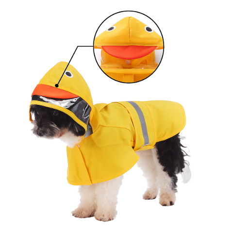 Milou & Lumi Waterproof Raincoat with Hood - Yellow Duck