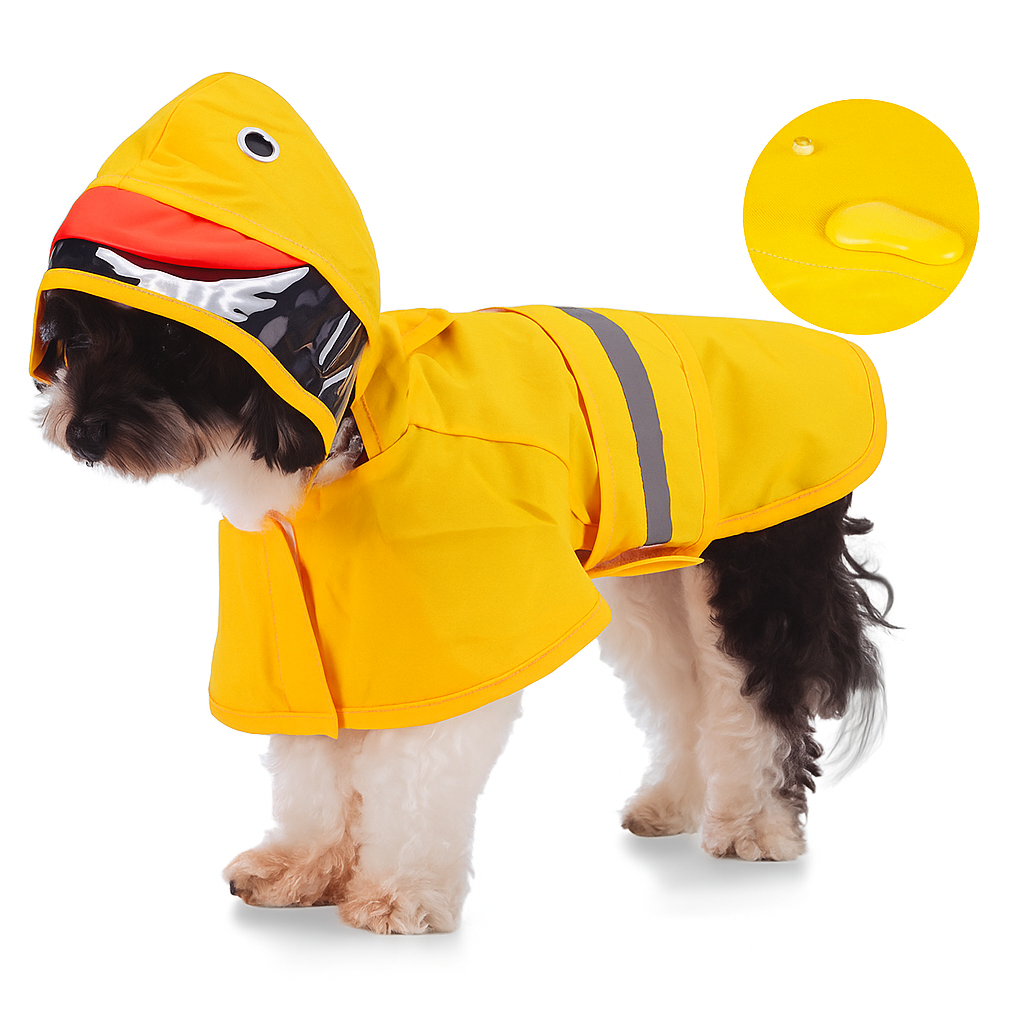 Milou & Lumi Waterproof Raincoat with Hood - Yellow Duck