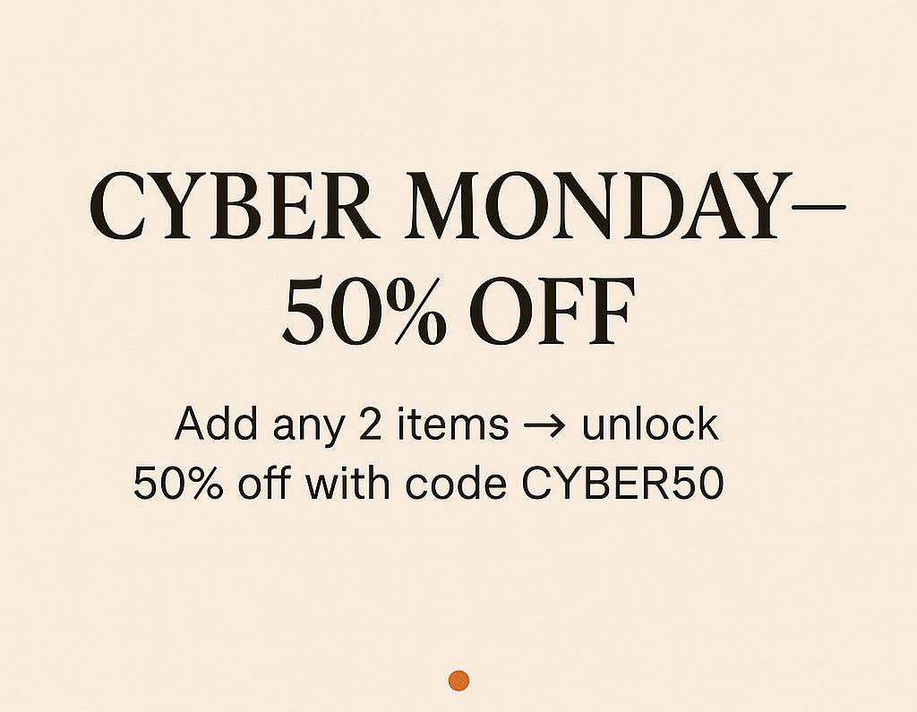 Cyber Monday — 50% Off Ends Tonight