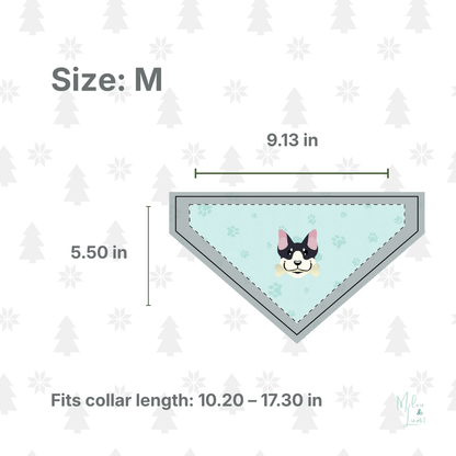 Holiday Clip-On Dog Bandana – Featuring Original Art by Akuorkor, Black Female Artist