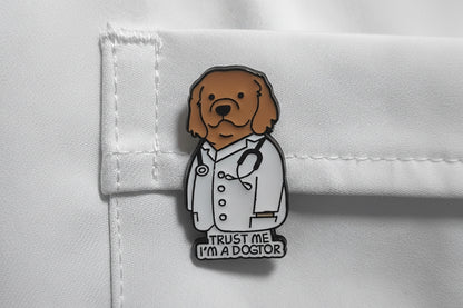 🩺 “Trust Me, I’m a Dogtor” & “Trust Me, I’m a Duckctor” Pins