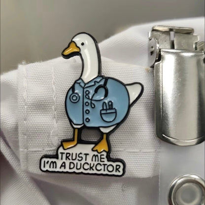 🩺 “Trust Me, I’m a Dogtor” & “Trust Me, I’m a Duckctor” Pins
