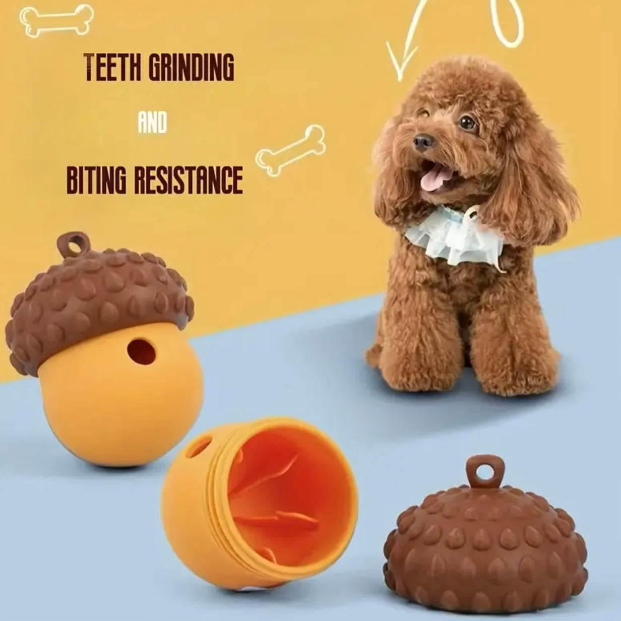 🍂 Forest Buddy Acorns - Slow Feeder Toy (2 Pack) by Milou & Lumi