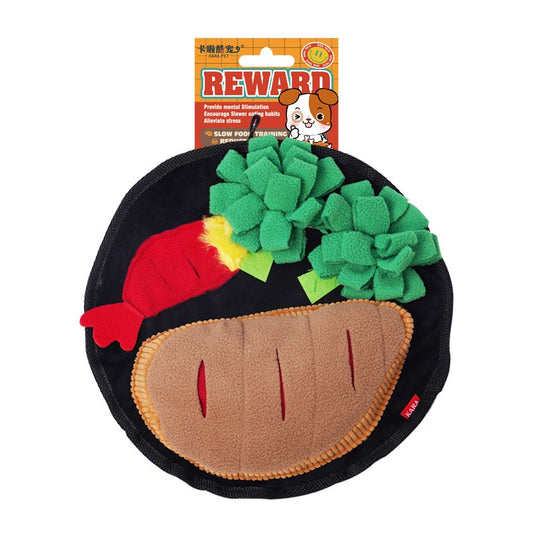 Milou & Lumi Pet Snuffle Mat Treat Hiding Toy - Steak